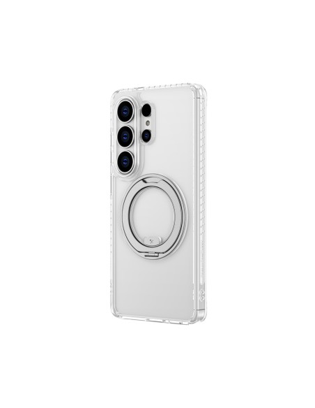
„Samsung S26 Ultra Titan Pro MagSpin“ smūgiams atsparus „MagSafe“ dėklas – skaidrus
