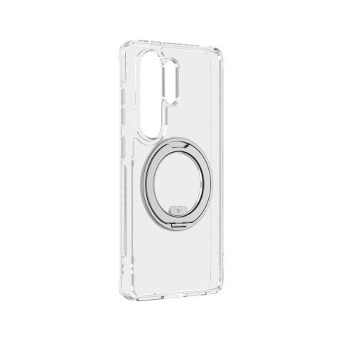 
„Samsung S26 Ultra Titan Pro MagSpin“ smūgiams atsparus „MagSafe“ dėklas – skaidrus
