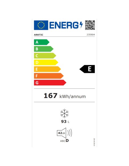 Energiją taupantis krūtinės šaldiklis 105 W 93 l - Hendi 235904