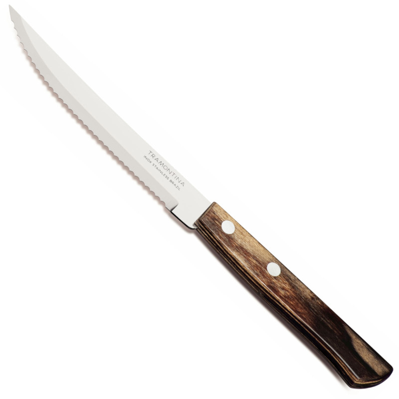 Churrasco medinės rankenos kepsnių picos peilių rinkinys, 6 215 mm ilgio