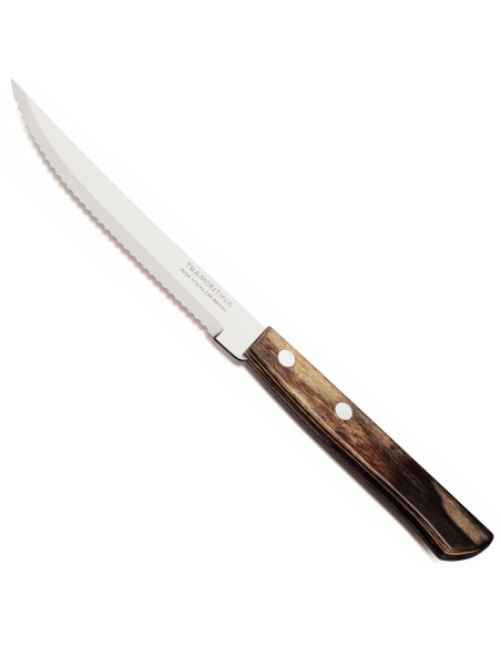 Churrasco medinės rankenos kepsnių picos peilių rinkinys, 6 215 mm ilgio Churrasco medinės rankenos kepsnių picos peilių rinkinys, 6 215 mm ilgio