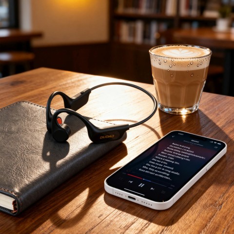 
U22 belaidės „Bluetooth“ kaulinio laidumo ausinės – juodos
