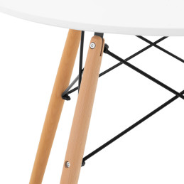 Stalas Skandinaviškas stalas svetainės biurui modernus apvalus sk. 80cm aukštis 74cm