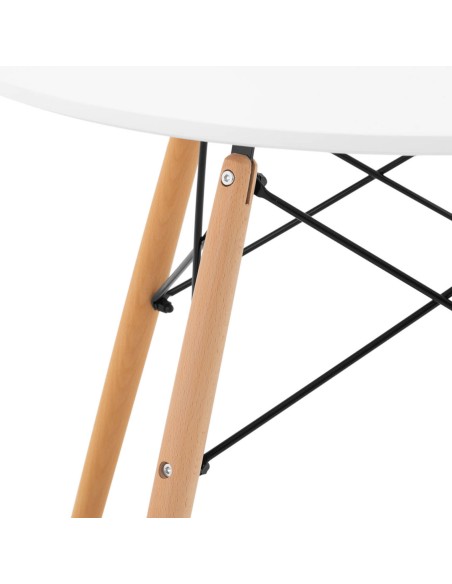 Stalas Skandinaviškas stalas svetainės biurui modernus apvalus sk. 80cm aukštis 74cm Stalas Skandinaviškas stalas svetainės biurui modernus apvalus sk. 80cm aukštis 74cm