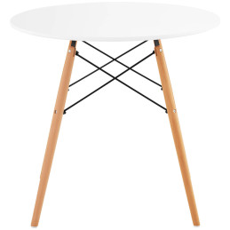Stalas Skandinaviškas stalas svetainės biurui modernus apvalus sk. 80cm aukštis 74cm