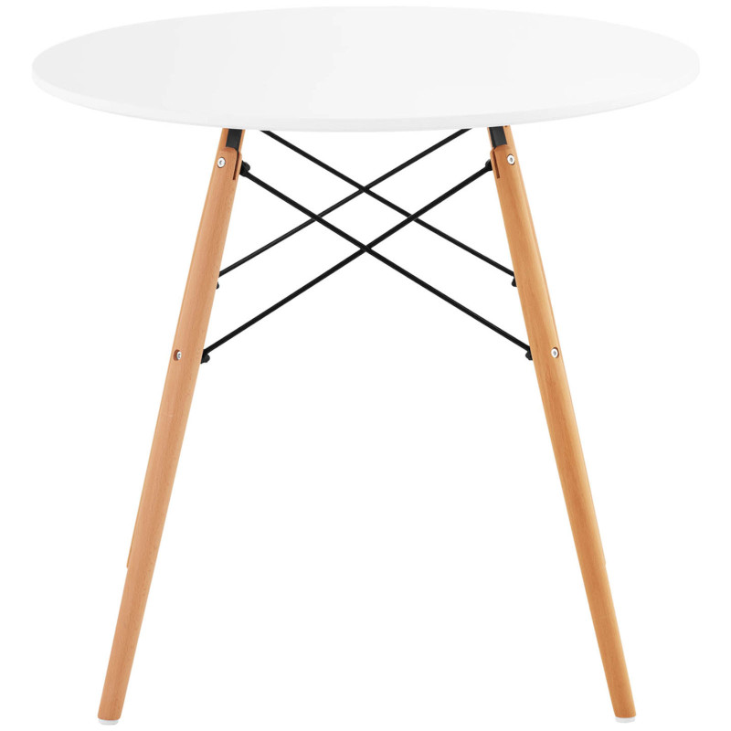 Stalas Skandinaviškas stalas svetainės biurui modernus apvalus sk. 80cm aukštis 74cm