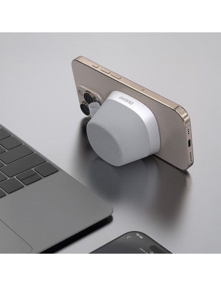 
Y20 belaidis „Bluetooth“ garsiakalbis su magnetiniu laikikliu – sidabrinis
