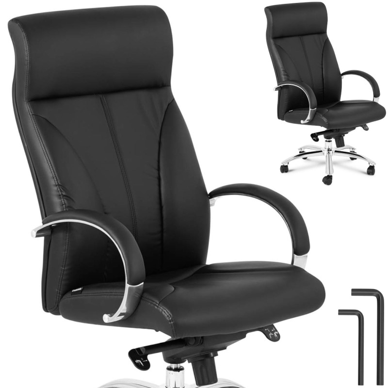 Pasukama biuro kėdė reguliuojama ECO LEATHER elegantiškas fotelis max 100 kg