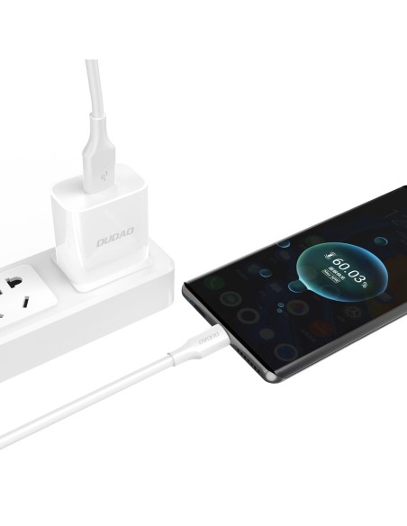 
USB-A - micro USB 6A laidas 1,2 m - baltas
