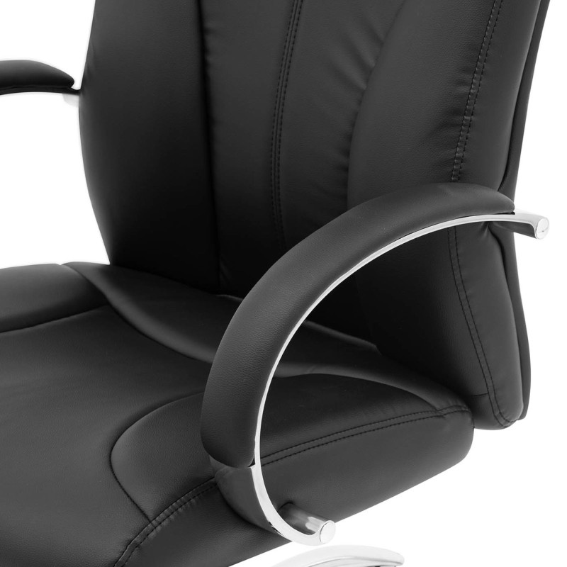 Pasukama biuro kėdė reguliuojama ECO LEATHER elegantiškas fotelis max 100 kg