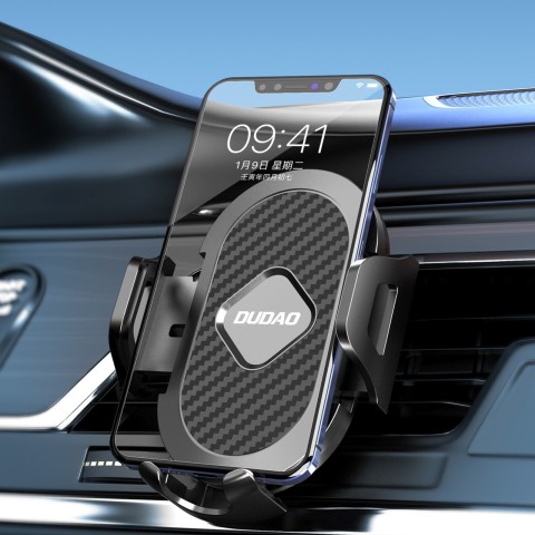 
Automobilio išmaniojo telefono laikiklio laikiklis oro išleidimo angai - juodas

