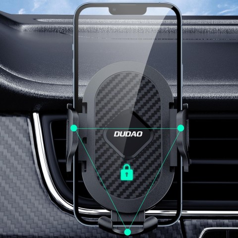 
Automobilio išmaniojo telefono laikiklio laikiklis oro išleidimo angai - juodas
