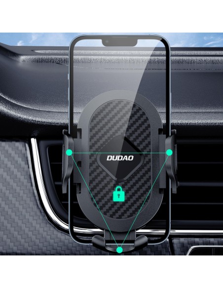 
Automobilio išmaniojo telefono laikiklio laikiklis oro išleidimo angai - juodas
