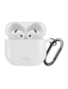 
Silikoninis dėklas „Airpods 4“ ausinėms – baltas
