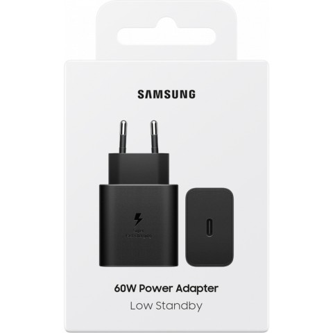 
„Samsung USB-C“ 60 W 3 A sieninis įkroviklis – juodas

