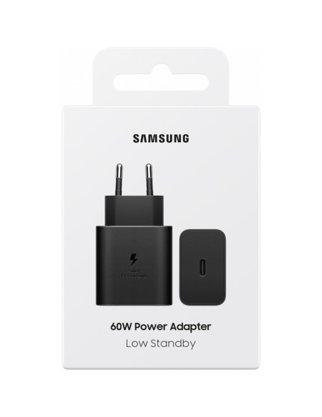 
„Samsung USB-C“ 60 W 3 A sieninis įkroviklis – juodas
