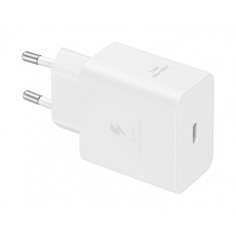 
„Samsung USB-C“ 45 W (4,05 A) sieninis įkroviklis su 1,8 m USB-C laidu – baltas

