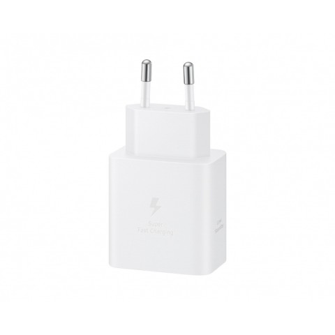
„Samsung USB-C“ 45 W (4,05 A) sieninis įkroviklis su 1,8 m USB-C laidu – baltas
