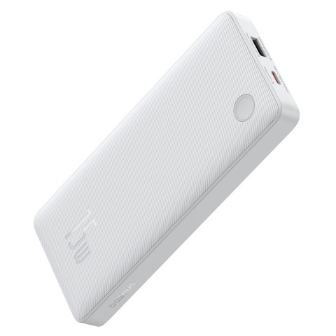 
10000mAh 15W „Airpow Lite“ nešiojamas įkroviklis su USB-A - USB-C laidu, 30 cm, baltas
