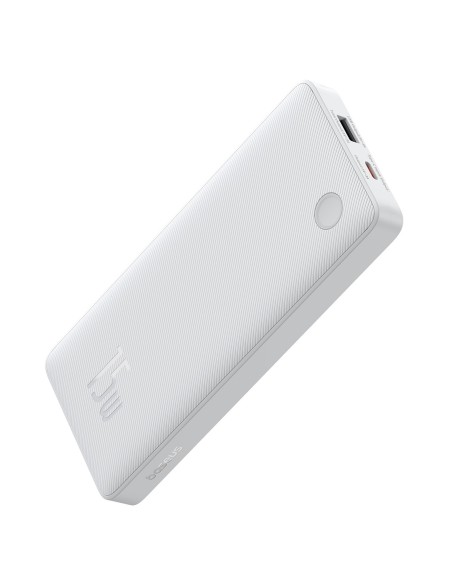 
10000mAh 15W „Airpow Lite“ nešiojamas įkroviklis su USB-A - USB-C laidu, 30 cm, baltas
