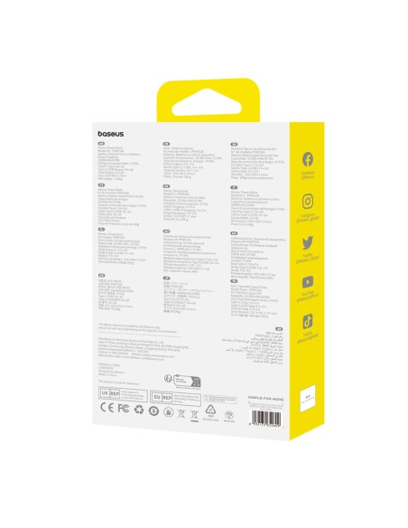 
10000mAh 15W „Airpow Lite“ nešiojamas įkroviklis su USB-A - USB-C laidu, 30 cm, baltas
