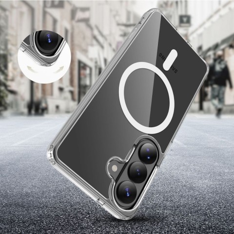 
„Samsung Galaxy S26 FlexAir Hybrid MagSafe“ dėklas – skaidrus
