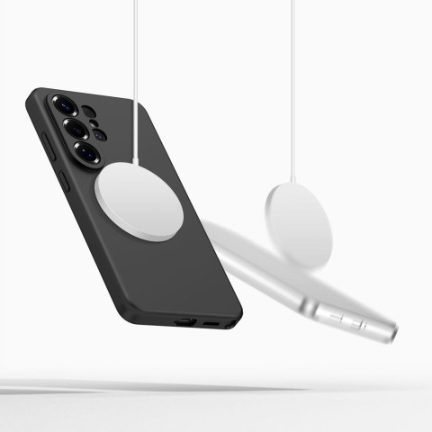 
„Samsung Galaxy S26 Ultra“ silikoninis „MagSafe“ dėklas – juodas

