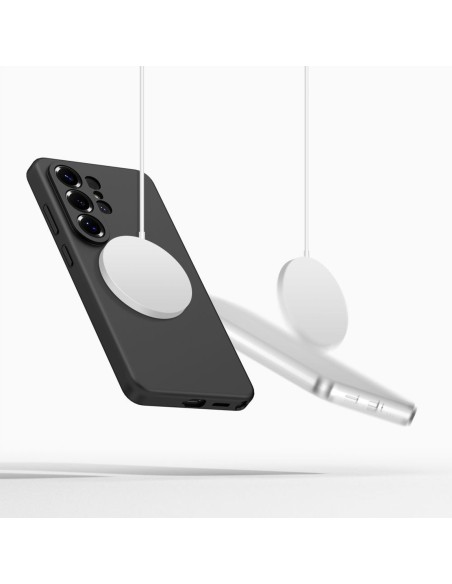 
„Samsung Galaxy S26 Ultra“ silikoninis „MagSafe“ dėklas – juodas
