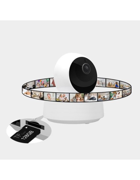 IP kamera WiFi bevielis besisukantis interneto stebėjimas Full HD 1080P baltas GK-200MP2-B IP kamera WiFi bevielis besisukantis interneto stebėjimas Full HD 1080P baltas GK-200MP2-B