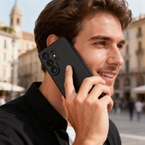 
„Samsung Galaxy S26 Ultra“ išmanusis piniginės dėklas – juodas

