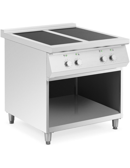 Atskirai pastatoma 4 degiklių indukcinė viryklė ant atviro pagrindo 400 V 17000 W Atskirai pastatoma 4 degiklių indukcinė viryklė ant atviro pagrindo 400 V 17000 W