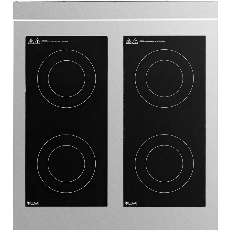 Atskirai pastatoma 4 degiklių indukcinė viryklė ant atviro pagrindo 400 V 17000 W