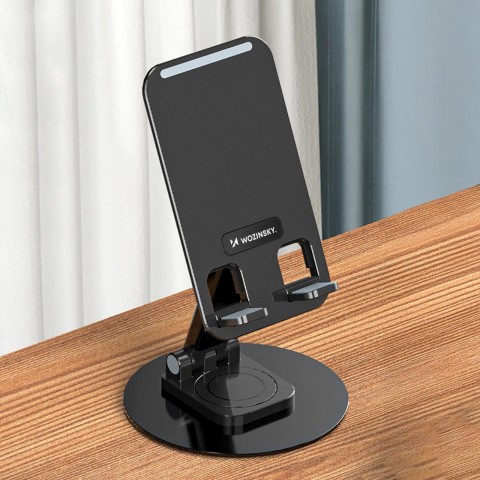 
Stabilus telefono ir planšetinio kompiuterio stovas - juodas
