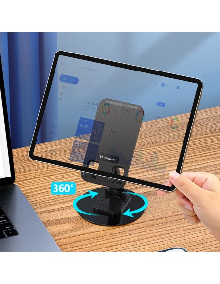 
Stabilus telefono ir planšetinio kompiuterio stovas - juodas
