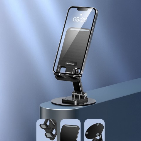 
Stabilus telefono ir planšetinio kompiuterio stovas - juodas
