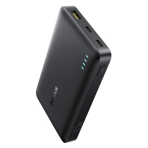 
Išorinė baterija 10000mAh 22.5W EnerFill FP21 USB-A USB-C su USB-C laidu - juoda

