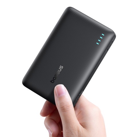 
Išorinė baterija 10000mAh 22.5W EnerFill FP21 USB-A USB-C su USB-C laidu - juoda
