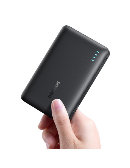 
Išorinė baterija 10000mAh 22.5W EnerFill FP21 USB-A USB-C su USB-C laidu - juoda
