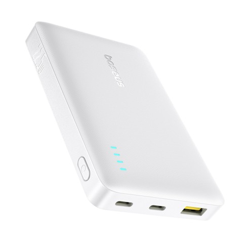 
Išorinė baterija 10000mAh 22.5W EnerFill FP21 USB-A USB-C su USB-C laidu - balta
