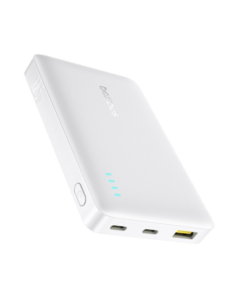 
Išorinė baterija 10000mAh 22.5W EnerFill FP21 USB-A USB-C su USB-C laidu - balta
