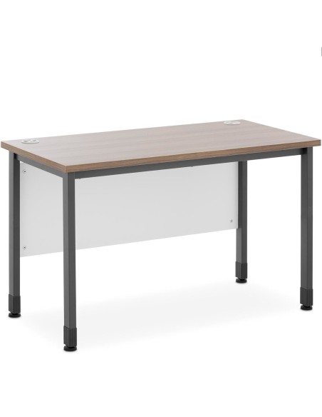 Kaimiškas pramoninis loft kompiuterio stalas namų biurui 120x60 cm rudos ir pilkos spalvos Kaimiškas pramoninis loft kompiuterio stalas namų biurui 120x60 cm rudos ir pilkos spalvos