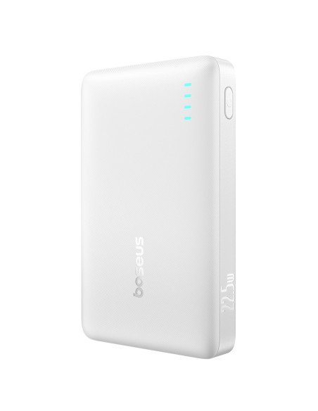 
Išorinė baterija 10000mAh 22.5W EnerFill FP21 USB-A USB-C su USB-C laidu - balta

