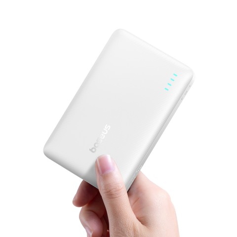 
Išorinė baterija 10000mAh 22.5W EnerFill FP21 USB-A USB-C su USB-C laidu - balta
