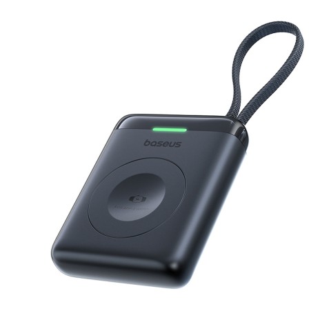 
1640 mAh 5W „EnerFill FW11“ nešiojama baterija, skirta „Apple Watch“ su integruotu laidu - juoda
