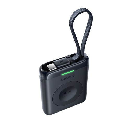 
1640 mAh 5W „EnerFill FW11“ nešiojama baterija, skirta „Apple Watch“ su integruotu laidu - juoda
