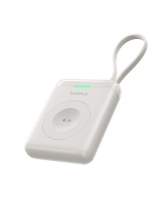 
1640 mAh 5W „EnerFill FW11“ nešiojama baterija, skirta „Apple Watch“ su integruotu laidu – balta
