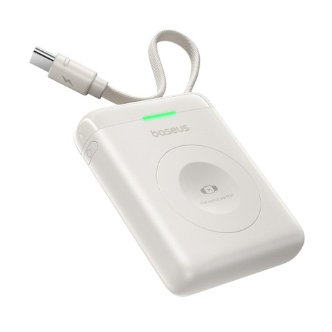 
1640 mAh 5W „EnerFill FW11“ nešiojama baterija, skirta „Apple Watch“ su integruotu laidu – balta
