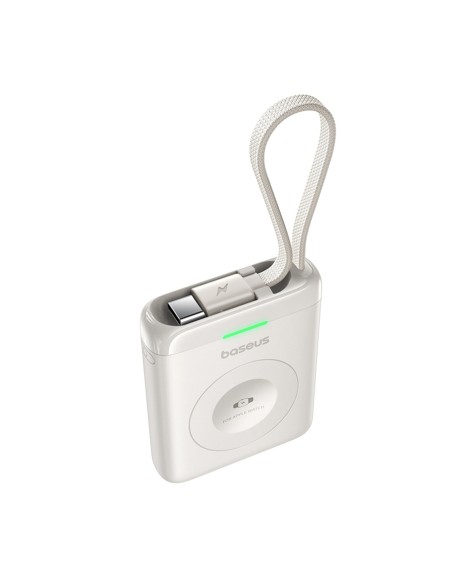 
1640 mAh 5W „EnerFill FW11“ nešiojama baterija, skirta „Apple Watch“ su integruotu laidu – balta
