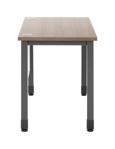 Kaimiškas pramoninis loft kompiuterio stalas namų biurui 120x60 cm rudos ir pilkos spalvos Kaimiškas pramoninis loft kompiuterio stalas namų biurui 120x60 cm rudos ir pilkos spalvos