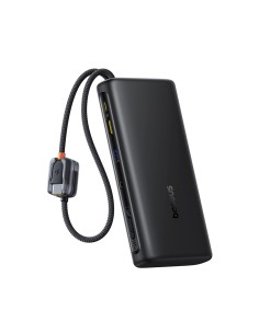
25000mAh 145W išorinė baterija su ekranu ir integruotais USB-C laidais - juoda
